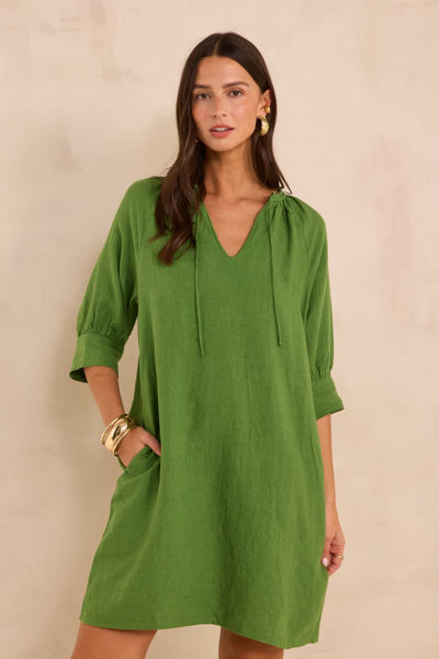 Picture of STRAIGHT LINEN DRESS BLINNY
